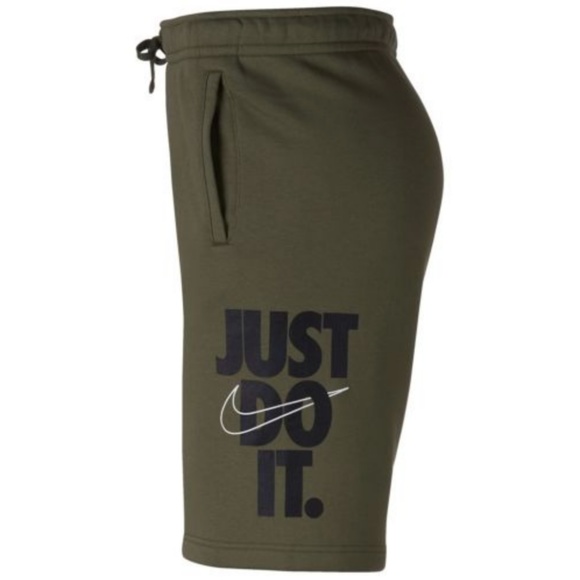 nike men's sportswear just do it fleece shorts